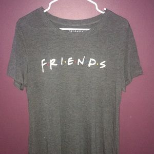 dark grey “friends” tee shirt